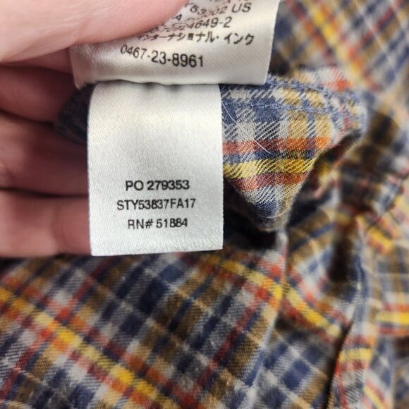 Patagonia Shirt Mens L Yellow Plaid Organic Cotton Flannel Pockets Outdoor Cabin - Picture 14 of 16
